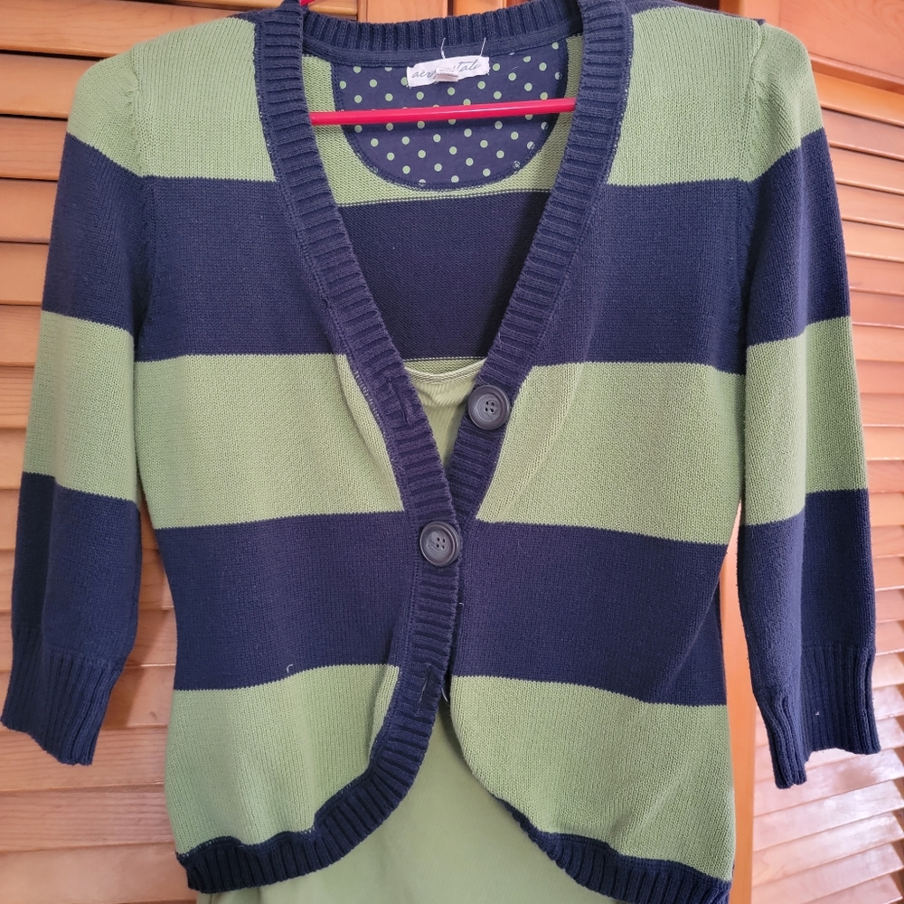 Cardigan with matching tank top